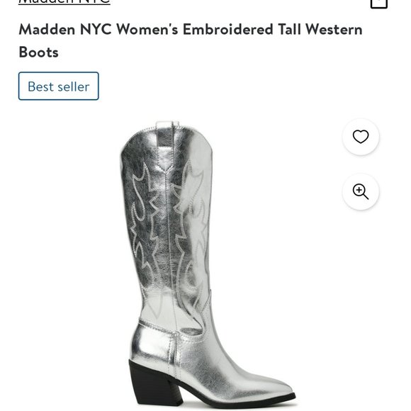 Madden NYC Women's Embroidered Tall Western Boots - Picture 3 of 6